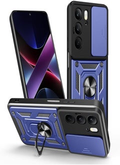 UNBLACK UNBLACK Case Cover Shock resistant Sliding CamShield TPU + PC Compatible with Realme C75 (Blue) 