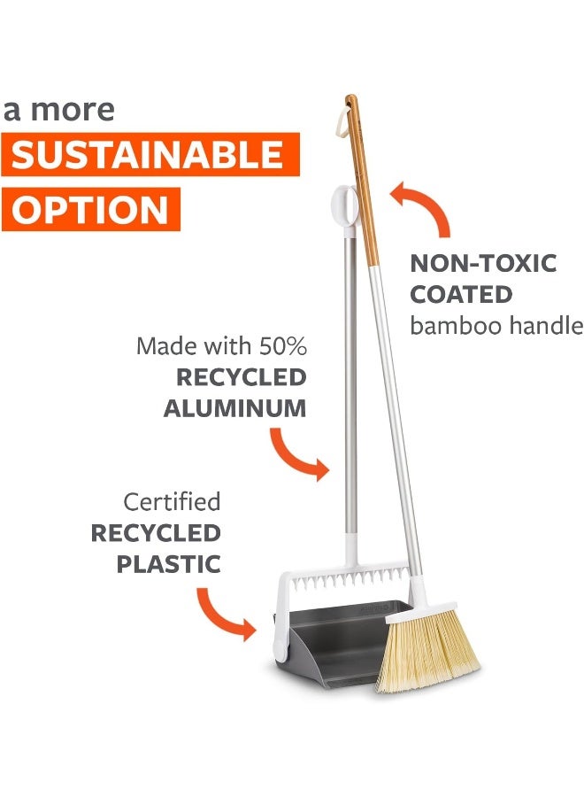 Full Circle Tag Team Easy-Empty Broom and Dustpan Sweep Set - Image 4