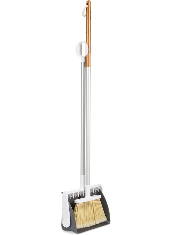 Full Circle Tag Team Easy-Empty Broom and Dustpan Sweep Set - Image 2