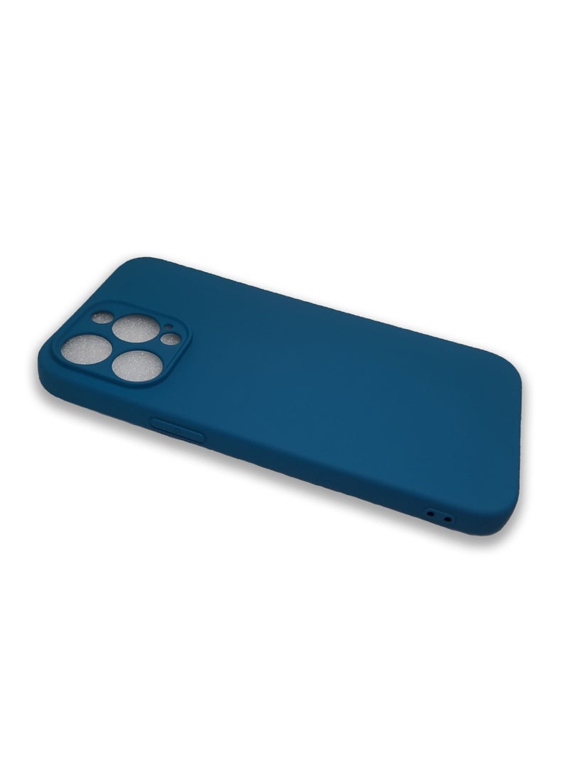 Apple iPhone 14 Pro Max Silicone Protective Case Cover Premium Quality For Apple iPhone 14 Pro Max - Blue Jay - Image 2