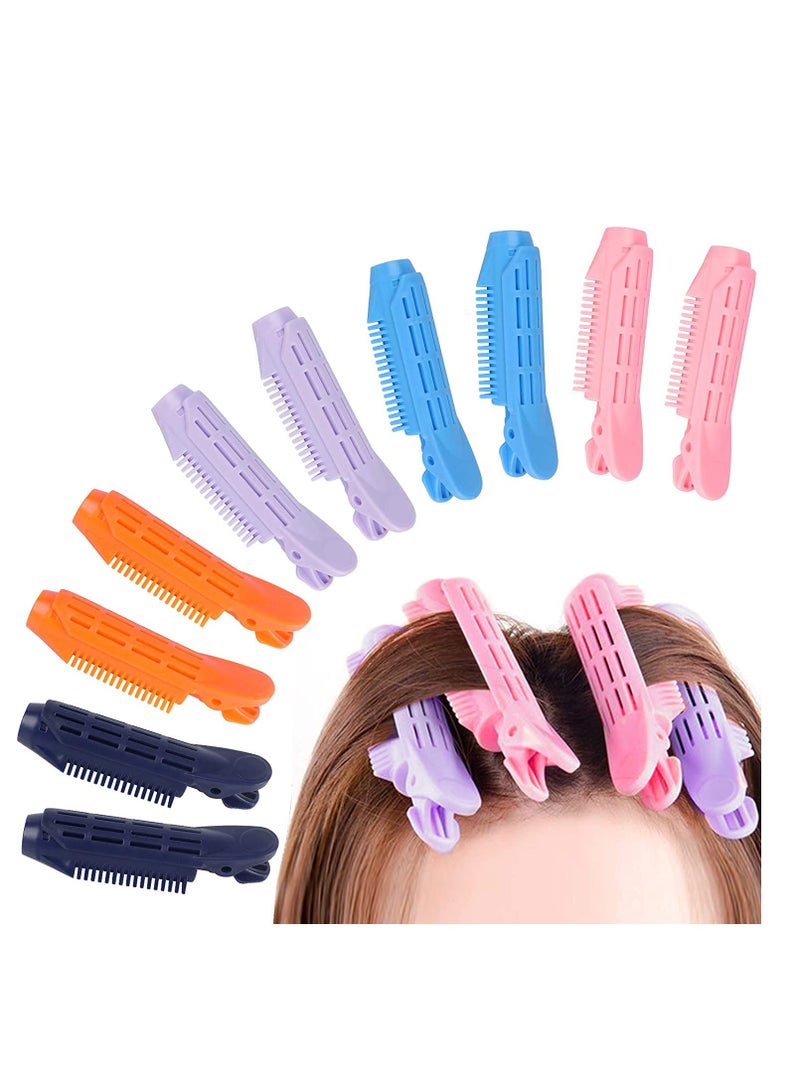 Excefore Natural Fluffy Hair Clip Hair Volumizing Clips 10 pcs Hair Root Clips Diy Curler Fluffy Clamps Rollers Fluffy Hair Roots Hair Styling Tool Rollers - Image 1
