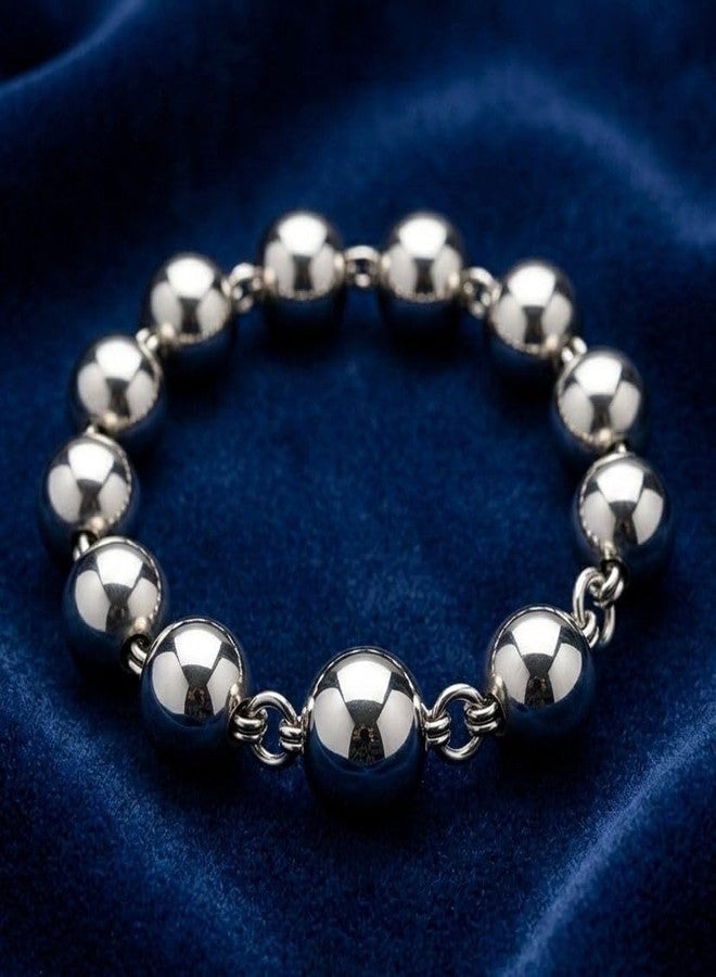 TEYRAH Simran Manke Shiny Sarb Loh Nickel Coated Kada | Sarb Loh | Men Kara | Tarsem Jassar Style | Mossewala style Kadda Sikh Accessory Sikh Bracelet Heavy Kada Big Kara Karha (6.2 CM Inner Diameter(9 Manke) Small) - Image 4