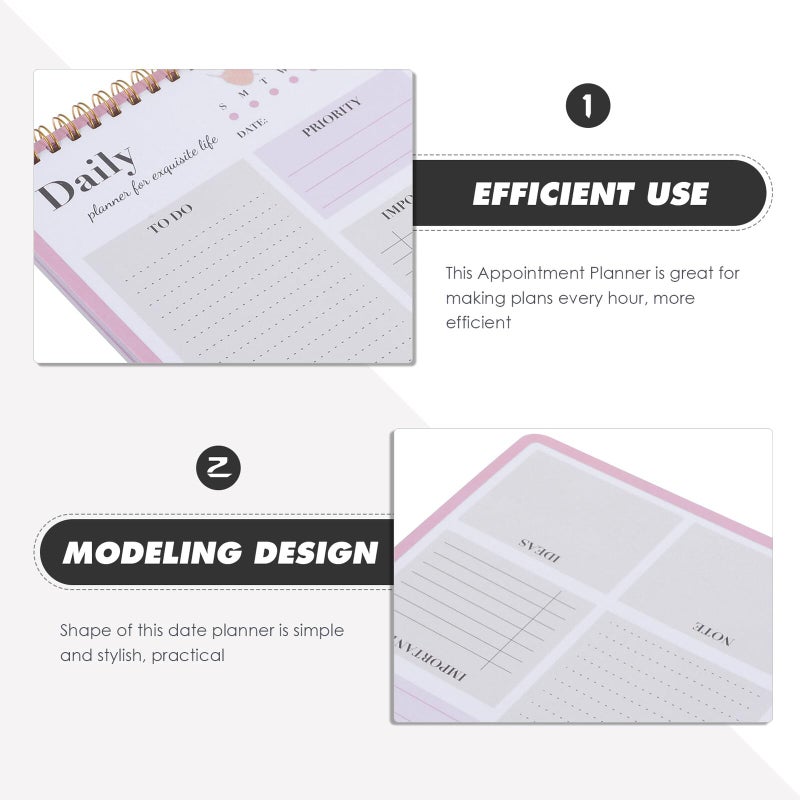Lightweight Daily Planner Notepad with Stylish Design Portable Academic Schedule Organizer for Efficient Study and Work - Image 5