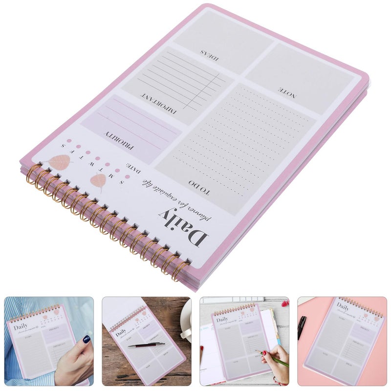 Lightweight Daily Planner Notepad with Stylish Design Portable Academic Schedule Organizer for Efficient Study and Work - Image 4