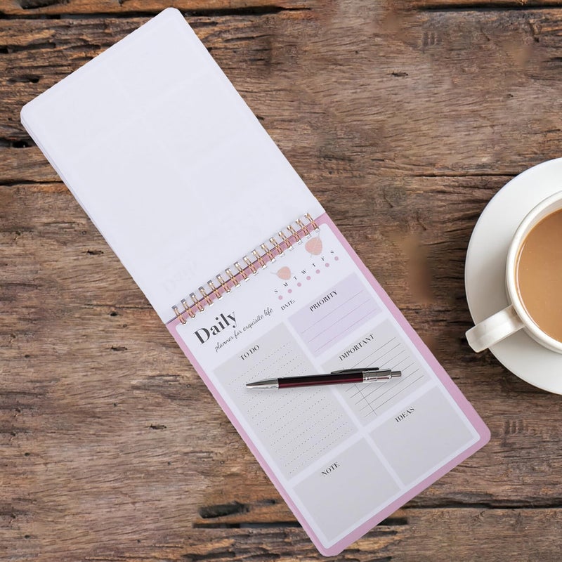 Lightweight Daily Planner Notepad with Stylish Design Portable Academic Schedule Organizer for Efficient Study and Work - Image 3