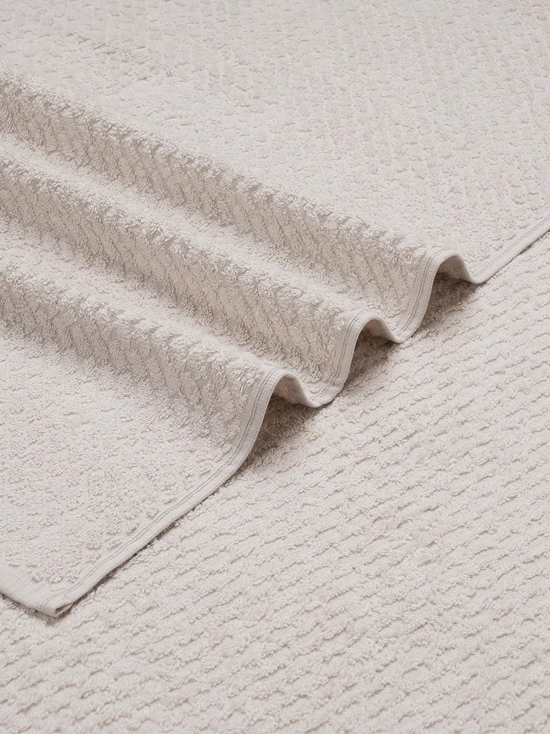 Spaces Genesis 100 Cotton Bath TowelWhite Sand - Image 4