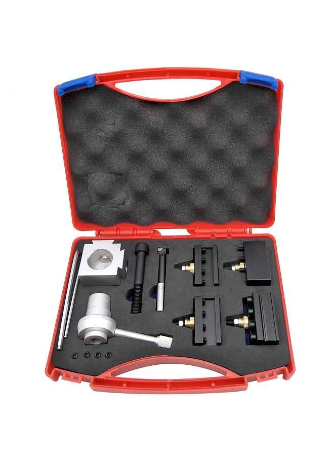 Generic - Mini Quick Change Tool Lathe Tool Holder Post Cutter Holder Screw Kit Set Boring Bar Turning Facing Holder Wrench - Image 1