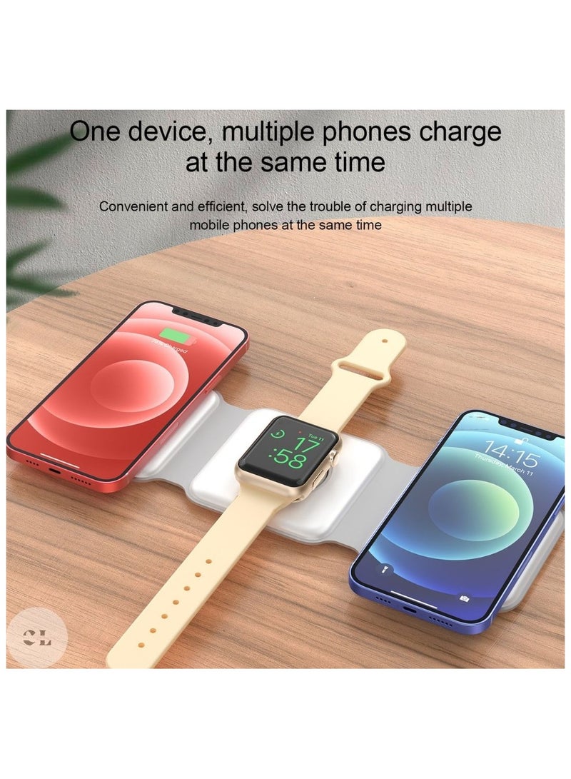 CREATIVE LIFE 3-in-1 Foldable Magnetic Wireless Charging Station for Apple Devices – Travel Charger Dock for iPhone 15/14/13/12 Pro Max, Apple Watch, and AirPods  - Image 4