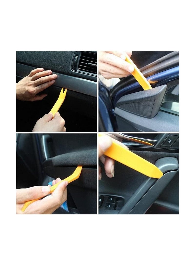 مستر سمارت مجموعة أدوات إزالة زخارف السيارة الاحترافية TOS-12 من Mr.Smart، مجموعة من 12 قطعة مع أدوات رفع بلاستيكية برتقالية، وخطافات معدنية، ومجموعة إزالة الألواح الداخلية - Image 4