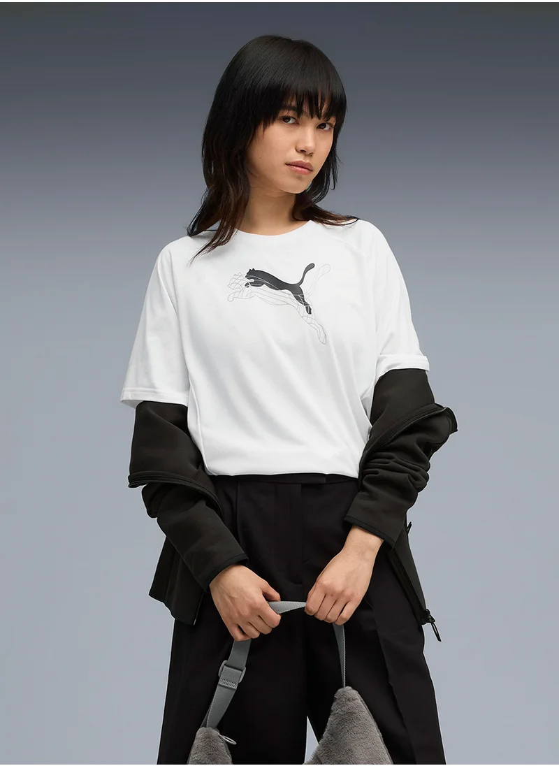 بوما Evostripe Relaxed Graphic Tee Women