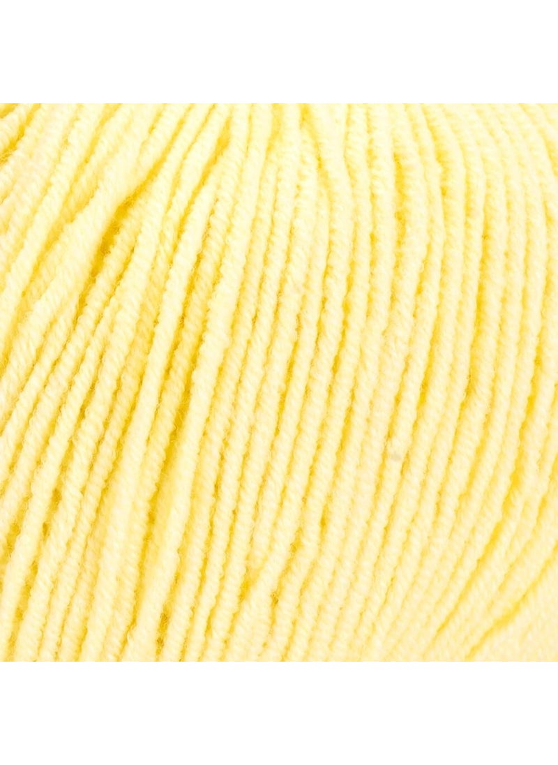 YarnArt Jeans Soft Yellow Hand Knitting Yarn  - Image 5