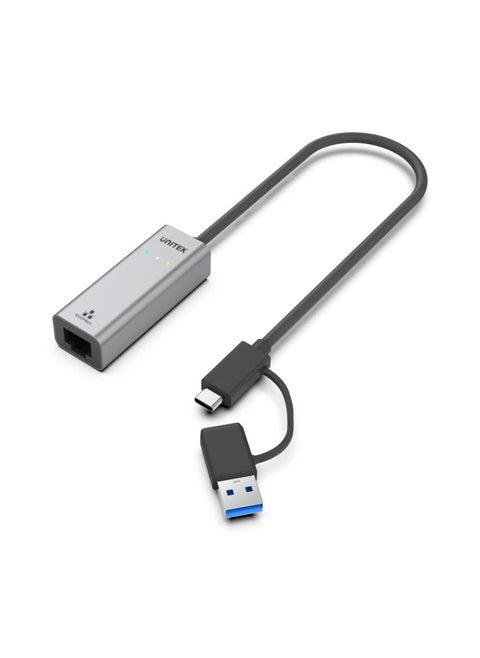 UNITEK High-Speed USB 3.0 to Gigabit Ethernet Adapter – Reliable Wired Network Connectivity for Laptops, Desktops, and Ultrabooks with Plug-and-Play Compatibility