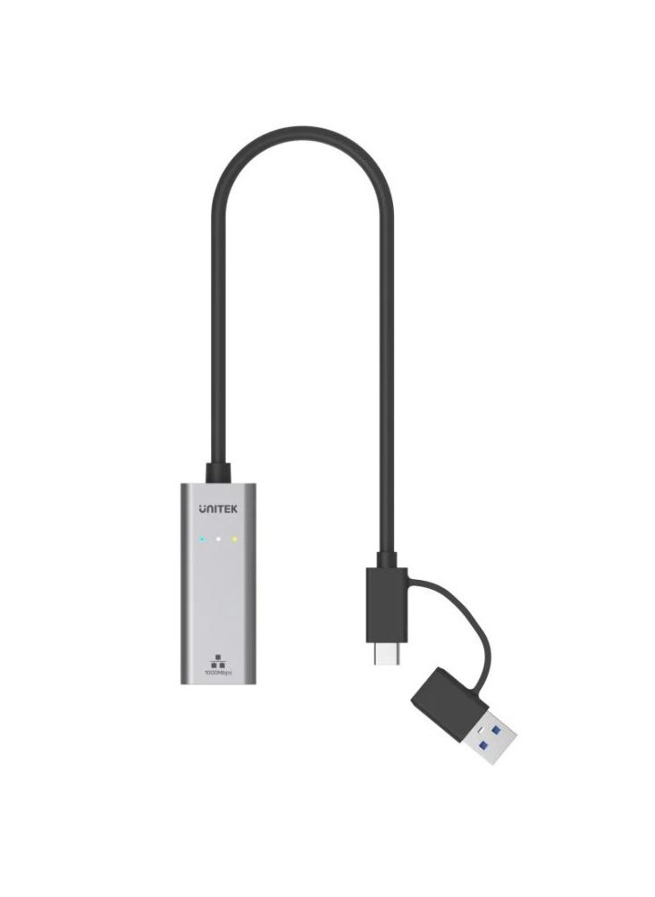 UNITEK - UNITEK High-Speed USB 3.0 to Gigabit Ethernet Adapter – Reliable Wired Network Connectivity for Laptops, Desktops, and Ultrabooks with Plug-and-Play Compatibility - Image 1