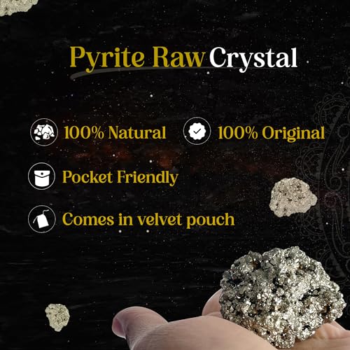 CRIKI Certified Original Pyrite Stone Cluster-Natural,Energized Golden Pyrite For Healing,Willpower,Money Manifestation,Vastu,And Business-50 To 90 Gm - Image 4