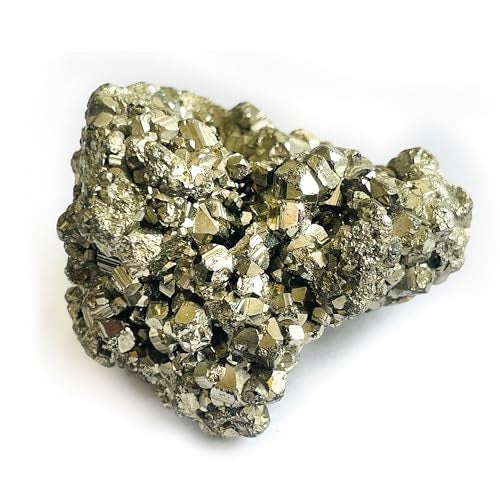 CRIKI Certified Original Pyrite Stone Cluster-Natural,Energized Golden Pyrite For Healing,Willpower,Money Manifestation,Vastu,And Business-50 To 90 Gm - Image 1