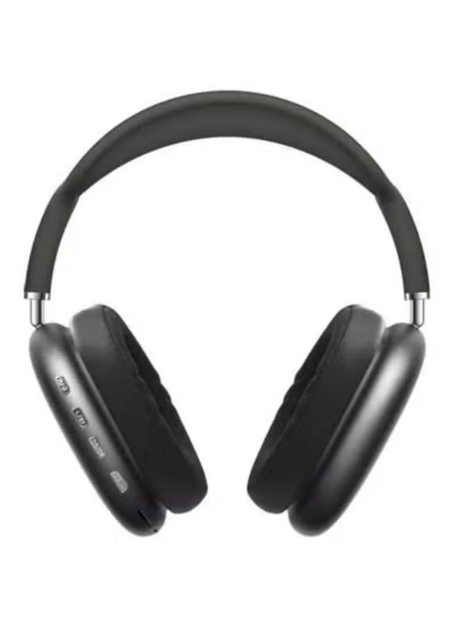 JAJEEK - 🎧 P9 Bluetooth Wireless Over-Ear Headphones with Built-in Mic – Foldable Stereo Headset for Music, Calls, and Gaming – Hi-Fi Sound, Soft Cushions, Long Battery Life – Noise-Isolating & Comfortable – Compatible with Android, iPhone, Laptop – Black/Silver - Image 1