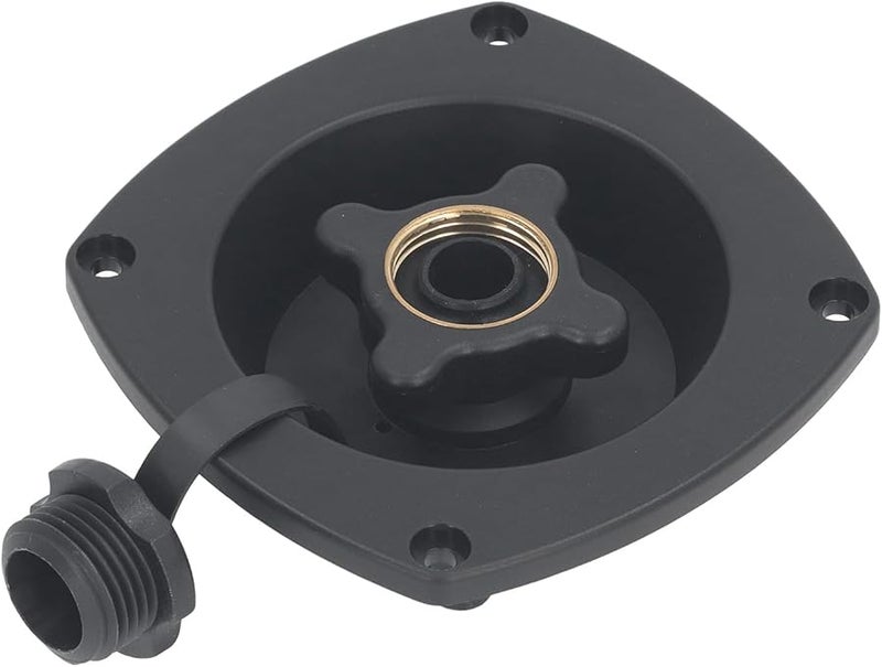 Black RV Trailer Boat Wall Mount Water Filler with Regulator Impact Resistant Pressure Regulated - Image 2