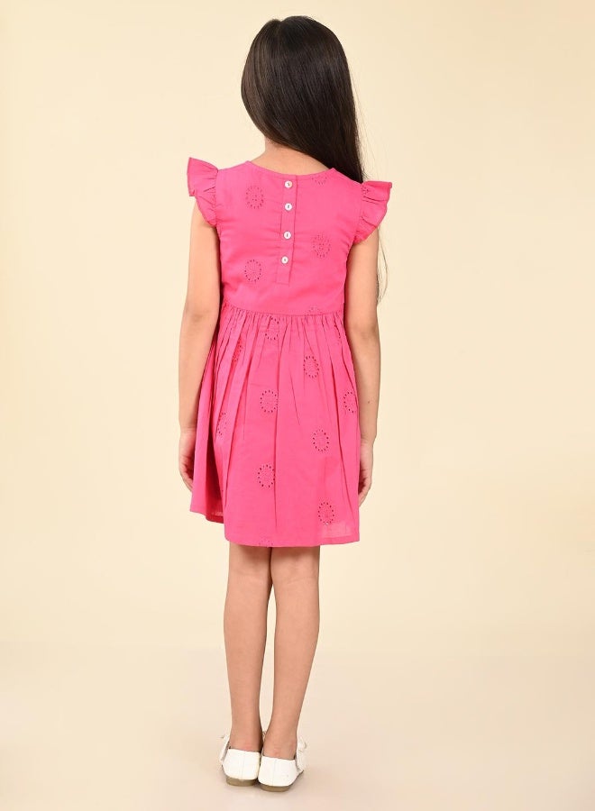 LILPICKS Pink Ruffled Dress - Image 5