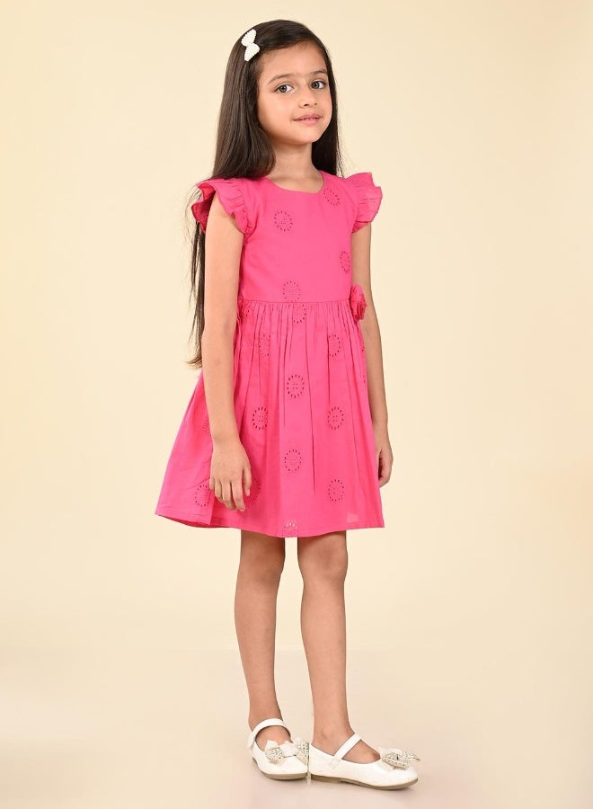 LILPICKS Pink Ruffled Dress - Image 4