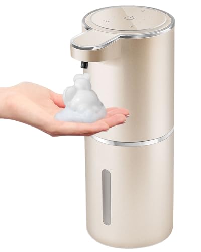 Gotofine Automatic Foaming Soap Dispenser,4-Level Adjustable Foam, Wall Mount,USB Rechargeable,12.8oz/ 380ml,Touchless Hand & Dish Soap Dispenser for Bathroom, Kitchen,Hotel, Restaurant - Image 1