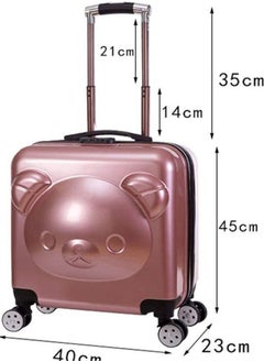 Generic Cute Children Trolley Case Universal Wheel 3D Cartoon Pattern Password Travel Luggage  Waterproof and Anti-theft 20 Inch Suitcase  - Image 2