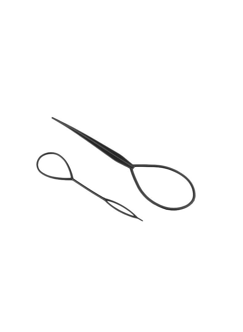 ORiTi مجموعة أدوات تصفيف الشعر من 10 قطع مع إسفنجات ضفائر الشعر على شكل دونات ووسائد رقيقة ومشابك شعر وملاقط ذيل الحصان - Image 4