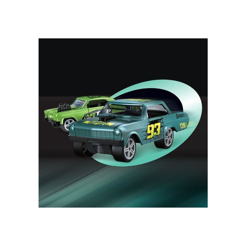 Little Story 8Pcs Slide Die Cast Toy Car Play Set - Image 3