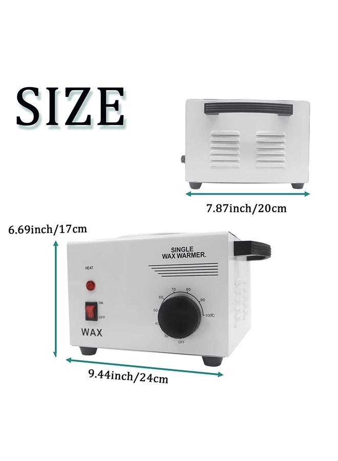 RollsTimi  Single Pot Electric Wax Heater Hair Removal Parrafin Adjustable Temperature Warmer Machine for Facial Skin Hair Removal - Image 2