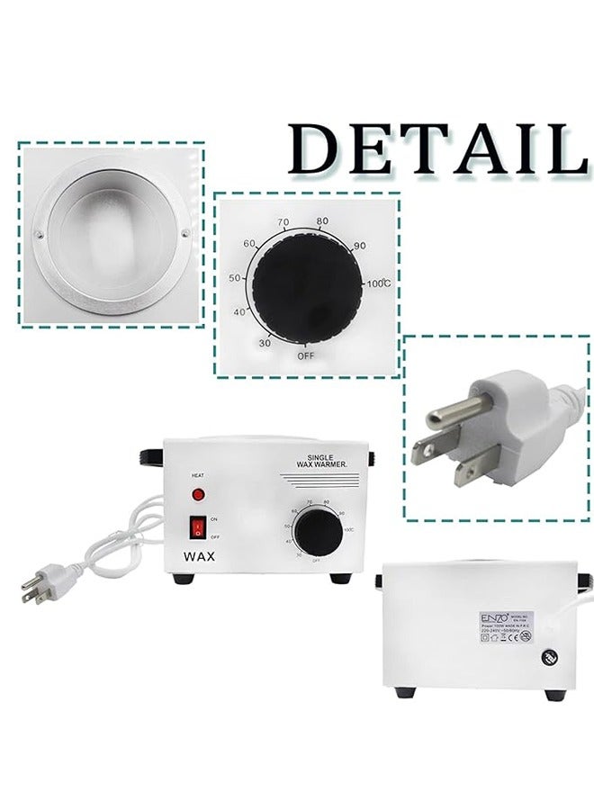 RollsTimi  Single Pot Electric Wax Heater Hair Removal Parrafin Adjustable Temperature Warmer Machine for Facial Skin Hair Removal - Image 5