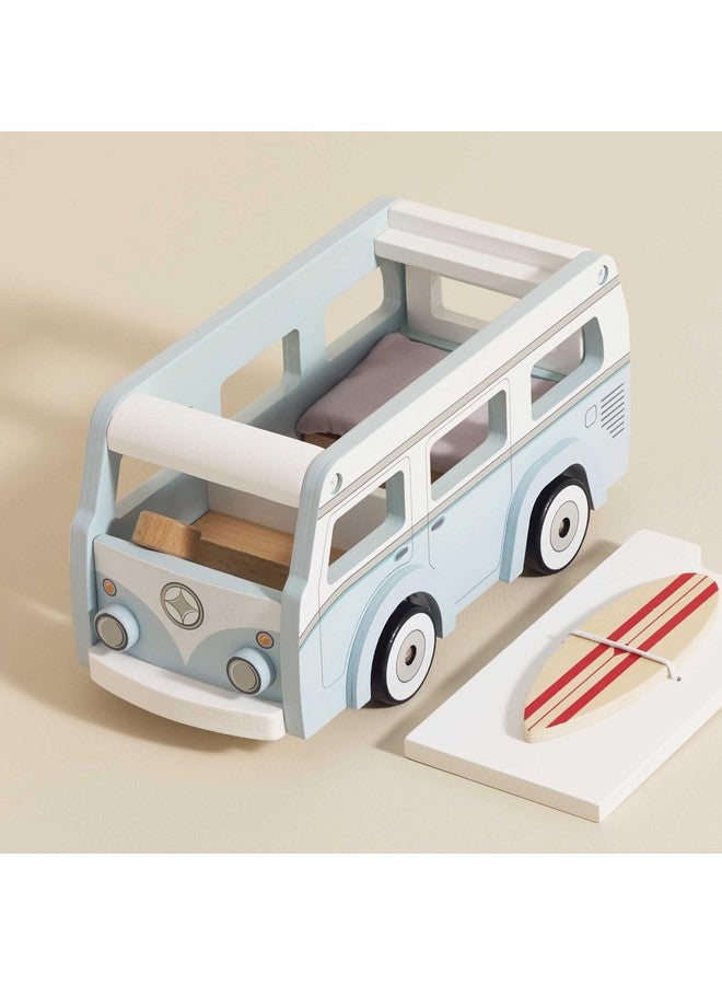 Le Toy Van - Wooden Holiday Campervan with Detachable Surfboard | Suitable for 3 Year Old + - Image 2
