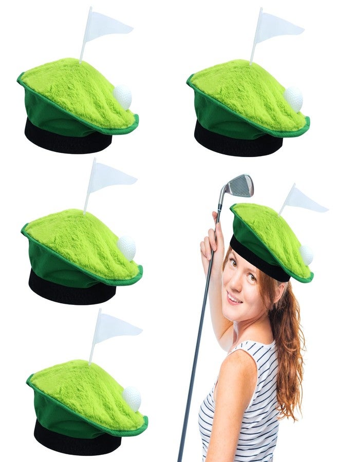 Keymall Funny Golf Hats Hole-In-One Golfer Berets Golf Theme Party Cap with Golf Ball Flag Course for Men Women Golf-themed Party Supplies - Image 1