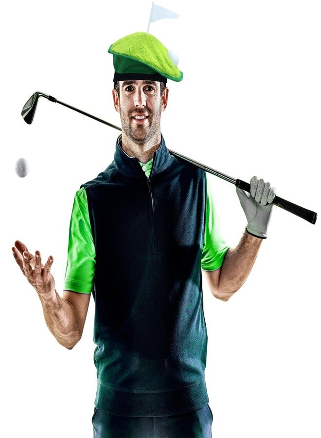 Keymall Funny Golf Hats Hole-In-One Golfer Berets Golf Theme Party Cap with Golf Ball Flag Course for Men Women Golf-themed Party Supplies - Image 4