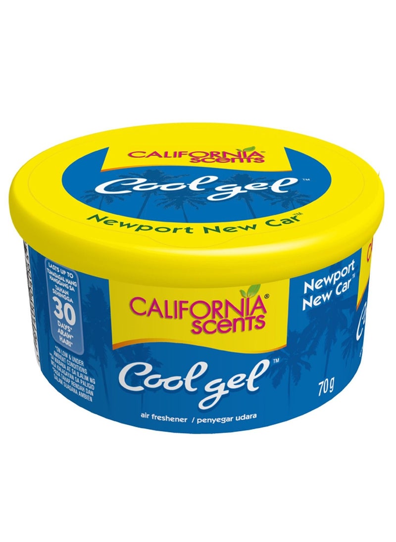 California Scents - Cool Gel Newport New Car Air Freshener 70G - Image 1