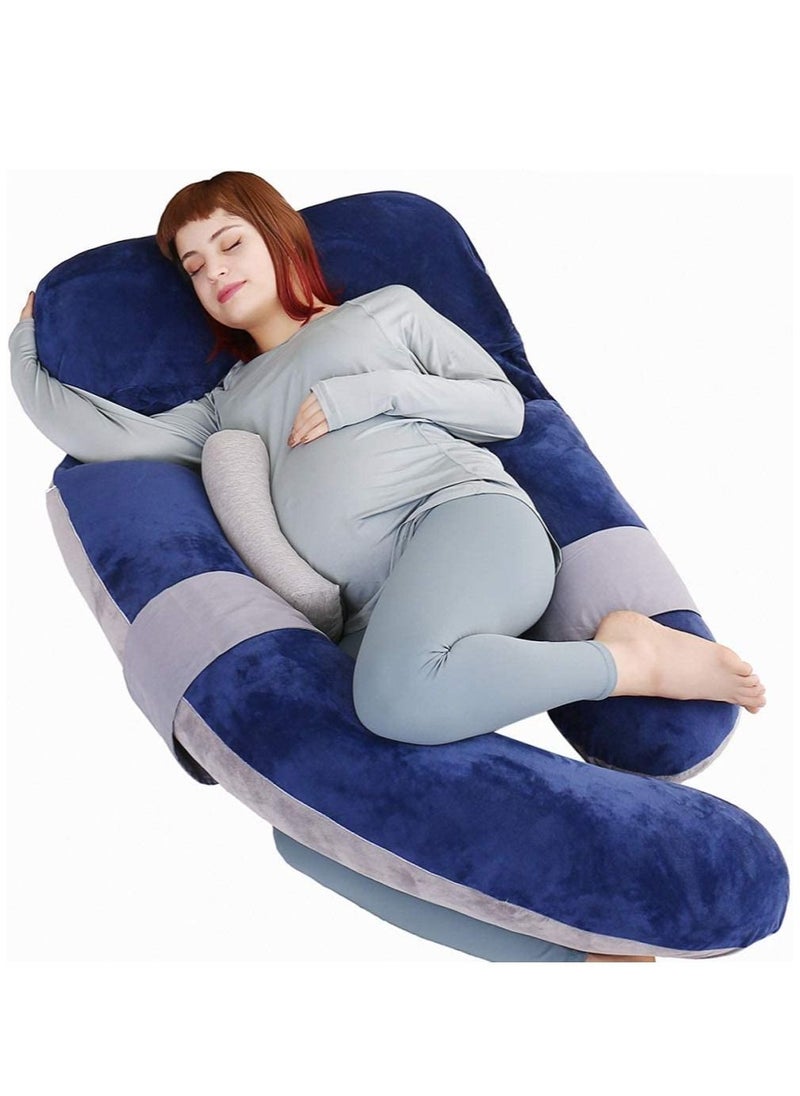 molody U Shaped Nursing And Maternity Pillow With Removable Velvet Cover  - Image 1