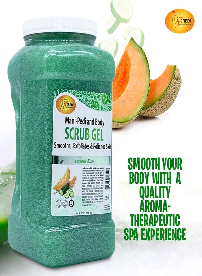 SPA REDI - Exfoliating Scrub Pumice Gel, Cucumber Melon, 128 Oz - Manicure, Pedicure and Body Exfoliator Infused with Hyaluronic Acid, Amino Acids, Panthenol and Comfrey Extract - Image 3