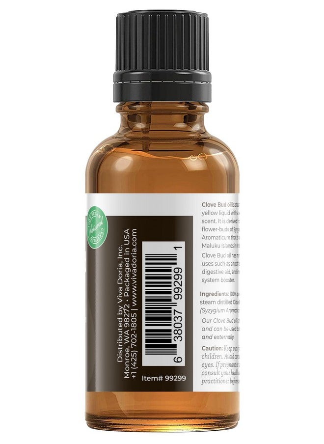 ڤيڤا دوريا - زيت برعم القرنفل العطري النقي 100%، غير مخفف، بدرجة الغذاء، 30 مل (1 أونصة سائلة) - Image 1