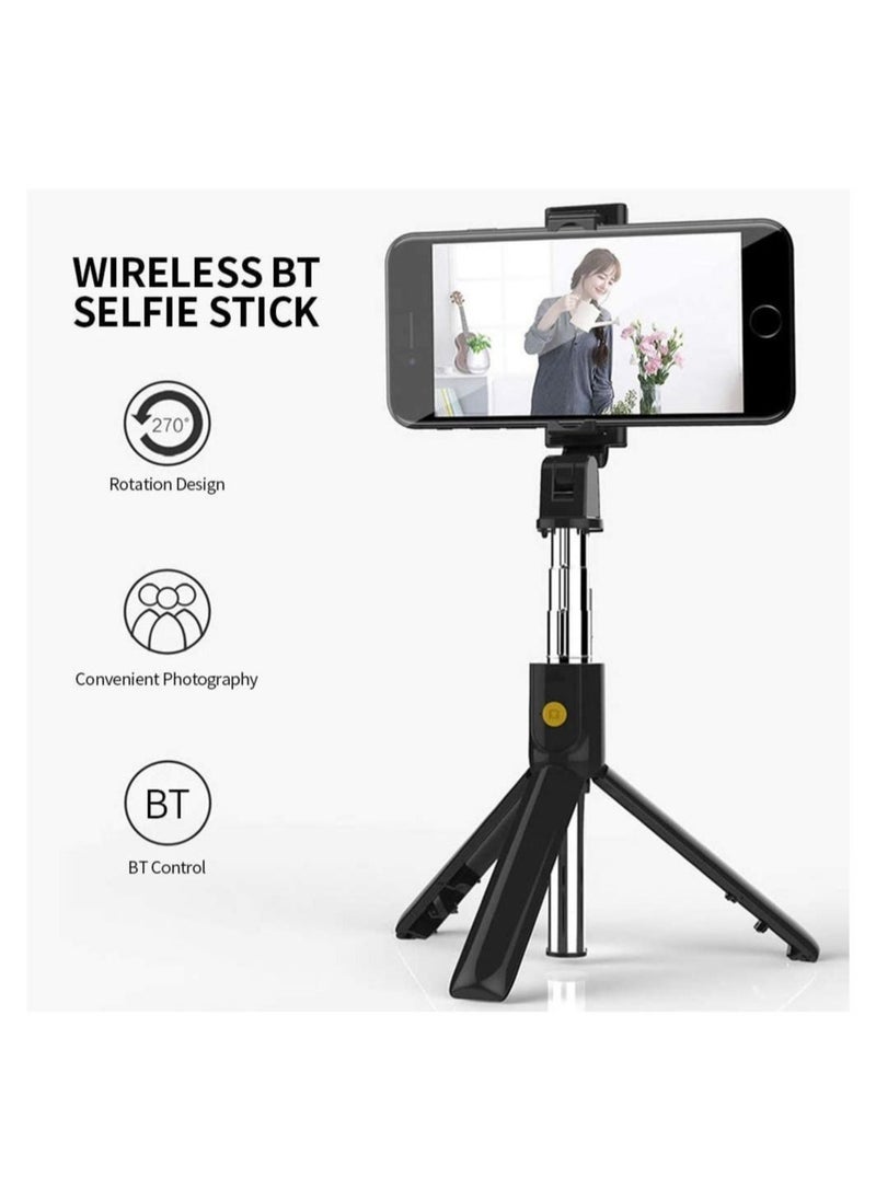Raxoom K07 Selfie Stick Integrated Tr BT 4.0 Wireless Selfie Stick Mini Portable Extendable Selfie Stick Tr for Smart Phone - Image 2