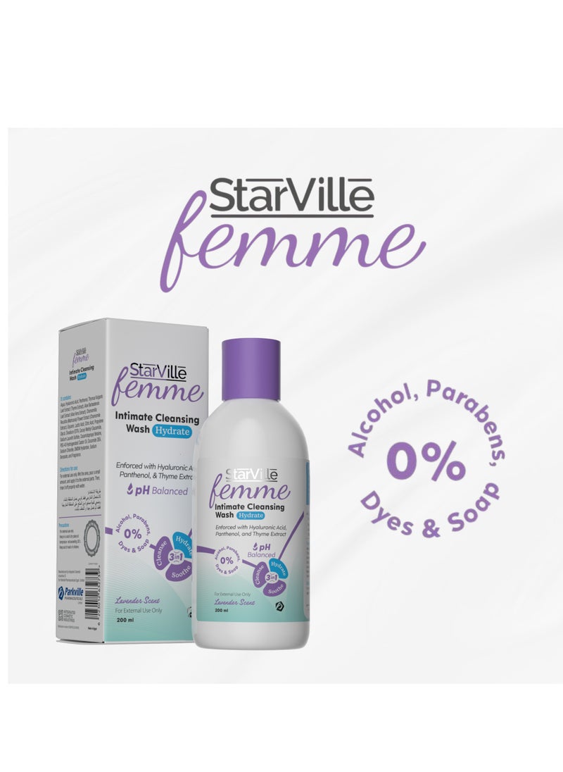 StarVille Femme Intimate Cleansing Wash Hydrate 200 ml - pzsku/Z9591785C3E84A0F2FA61Z/45/_/1737634747/7d921b1d-a074-411b-86e5-6c931a93c083