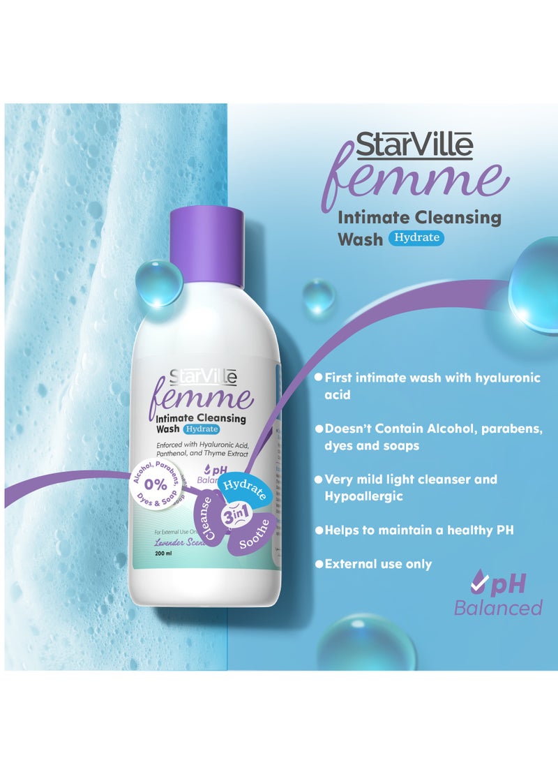 StarVille Femme Intimate Cleansing Wash Hydrate 200 ml - pzsku/Z9591785C3E84A0F2FA61Z/45/_/1737634750/d27ec616-c42f-4280-9969-ef5c98127aea