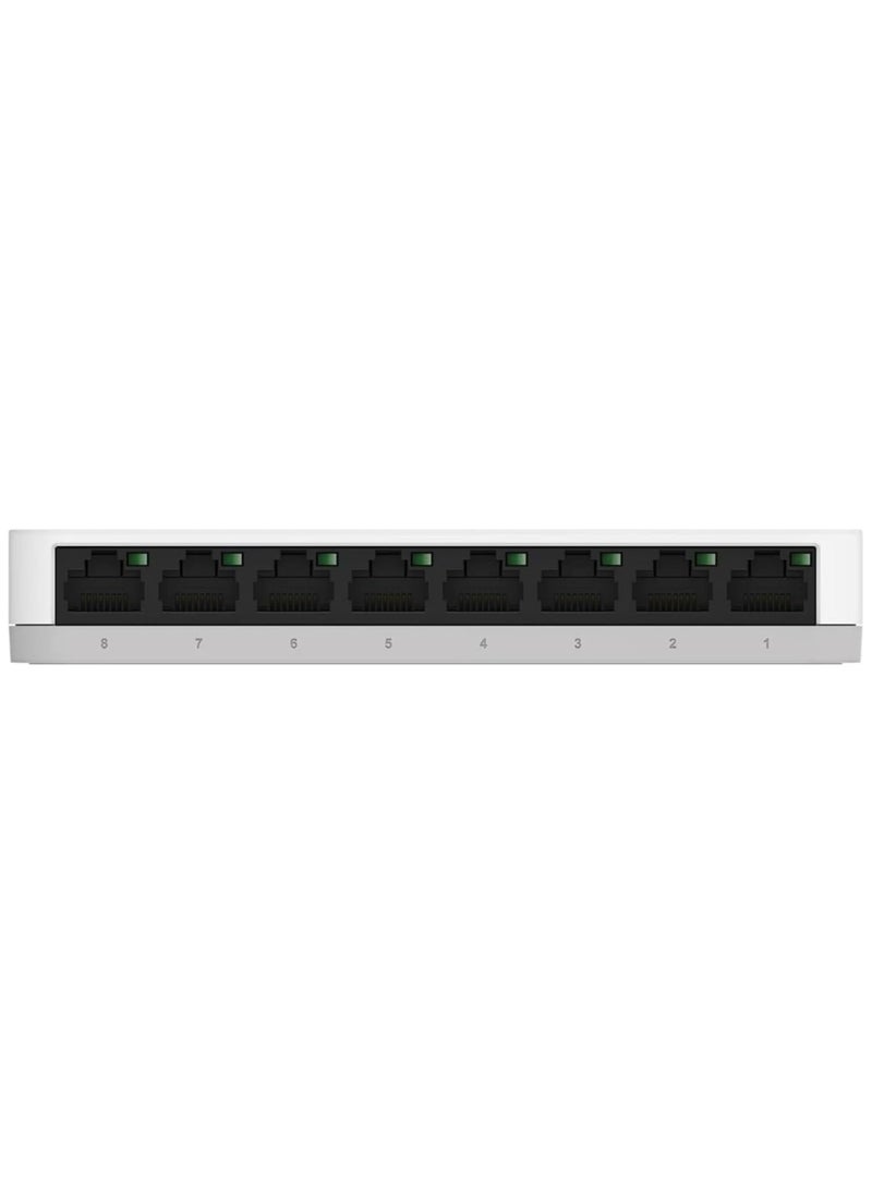 Generic - D-Link 8 Port Gigabit Ethernet Network Switch- Plug and Play, Ethernet Splitter, Fanless, Traffic Optimization, Unmanaged (DGS-1008A), White - Image 1