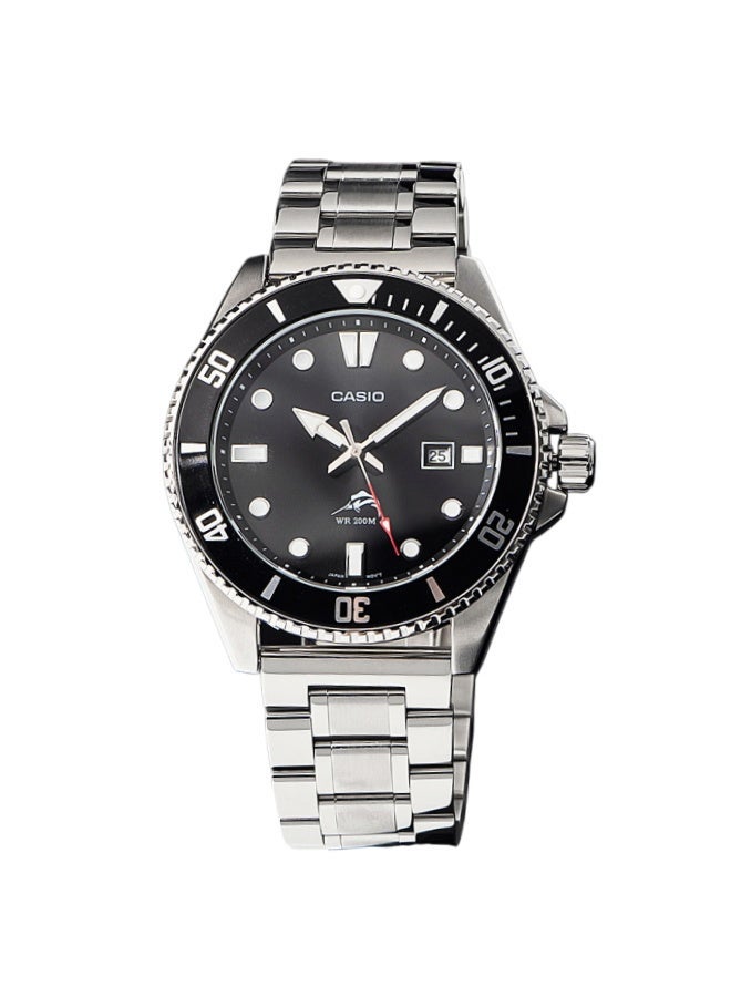 كاسيو ساعة كاسيو MDV106 كلاسيكية أنالوج – هيكل من الفولاذ المقاوم للصدأ، مقاومة للماء حتى 200 متر، تصميم مناسب للجنسين مع عرض التاريخ وسوار من الراتنج - Image 1