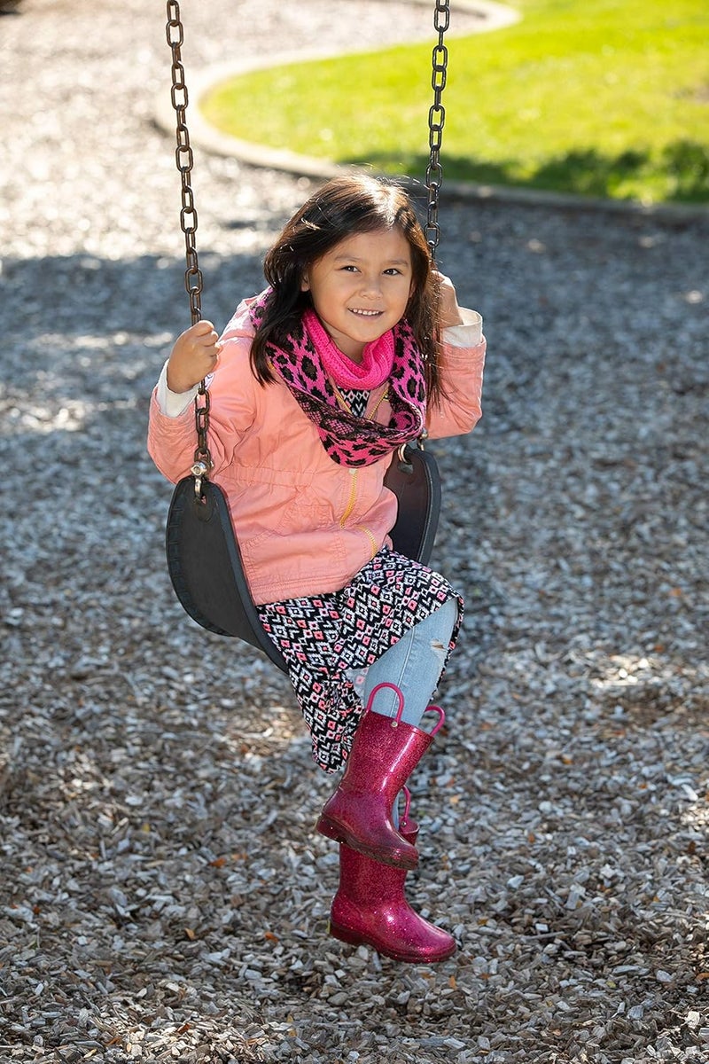 Funky Junque Girls Scarves 100% Acrylic Knit Kids Infinity Scarf Toddler Balaclava Neck Warmer Winter Circle Gaiter - Image 4