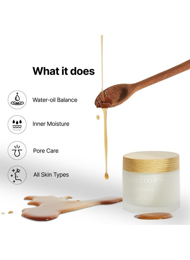 May Coop Raw Moisturizer Face Cream With Maple Tree Waterdaily Hydrating Facial Moisturizer Cream Anti Aging For All Skin Types Helps Prevent Wrinkles Vegan And Alcoholfree 80Ml  - Image 4