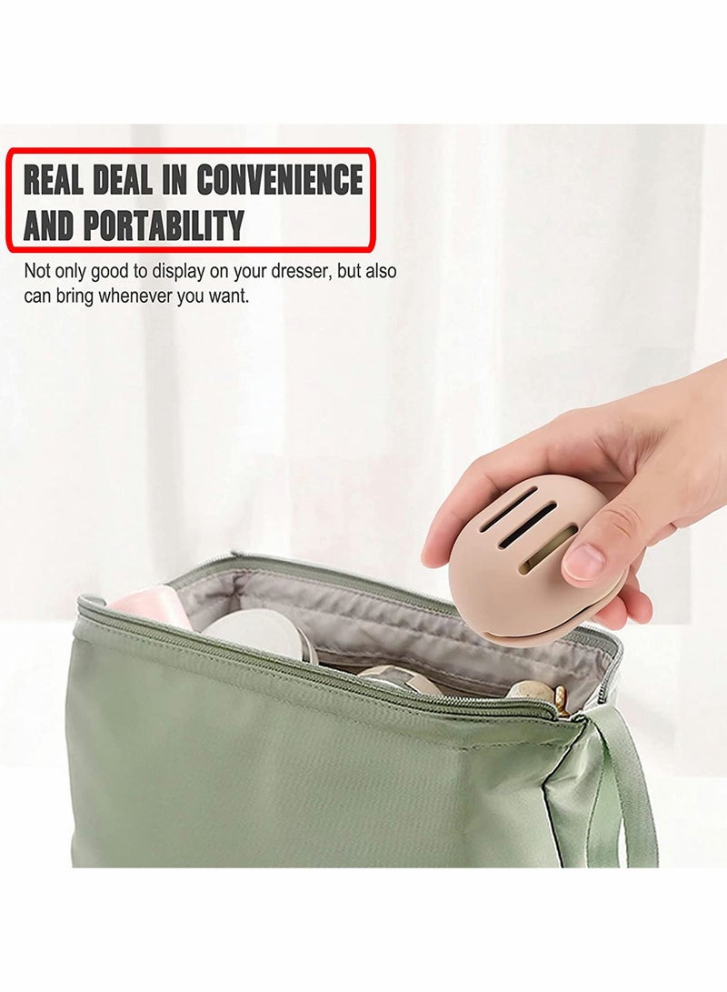 حامل إسفنجة مكياج محمول من السيليكون - حقيبة تجفيف للسفر لتخزين أدوات مزج المكياج ومنفاخ البودرة - Image 4