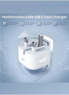 hoco. iPhone 16, iPhone15 Pro Max Charger With USB C Port 35 Watt with 1M iPhone Fast Charging Cord Type C to C for iPhone 16 / 15 Pro max/15 Pro/15 plus/15, Samsung S24 and all USB C mobiles / Tabs  - Image 2