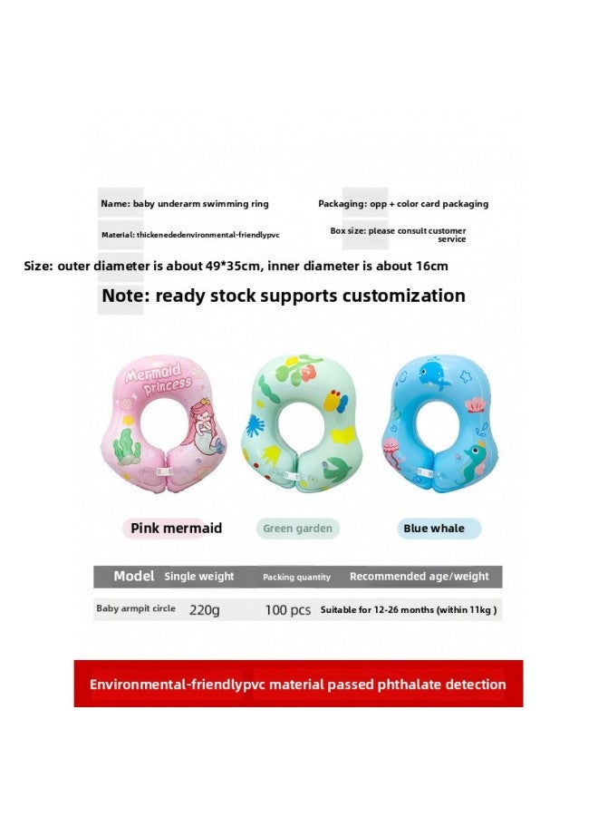 general 2024 Children's Swimming Ring Armpit Ring Double Airbag Infant 0-5 Years Old Boys And Girls Baby Baby Baby Lie-down Ring-Outer Diameter After Inflation:Underarm Ring (for 12-26 Months)-Inside Diamet - Image 3