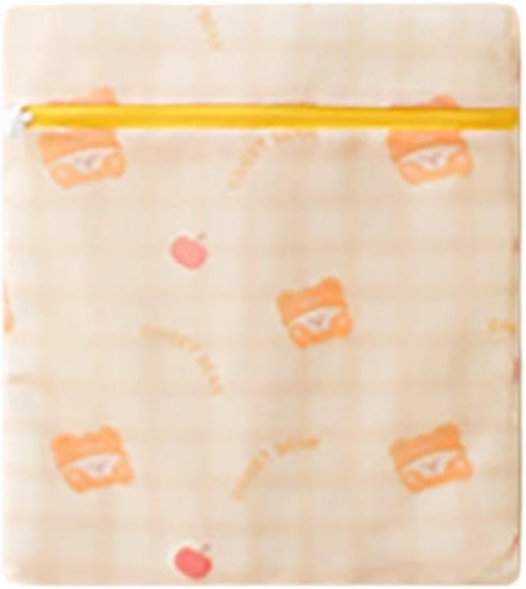 كيس غسيل شبكي مقوى للملابس الحساسة آمن للغسالة مقاوم للتشوه منظم من البوليستر اللون أ - Image 2