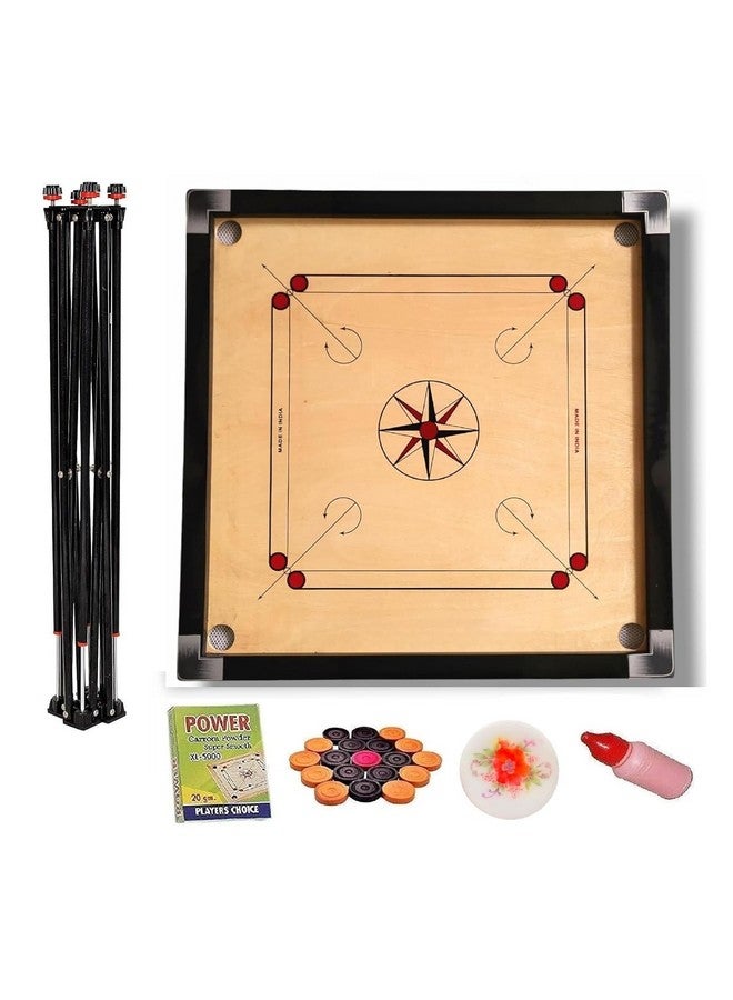 اس ام تي لوح كاروم للتدريب الاحترافي عالي الجودة SMT بلمسة نهائية غير لامعة مع أداة ضرب العملات المعدنية والمسحوق (32 بوصة مع حامل) - Image 1