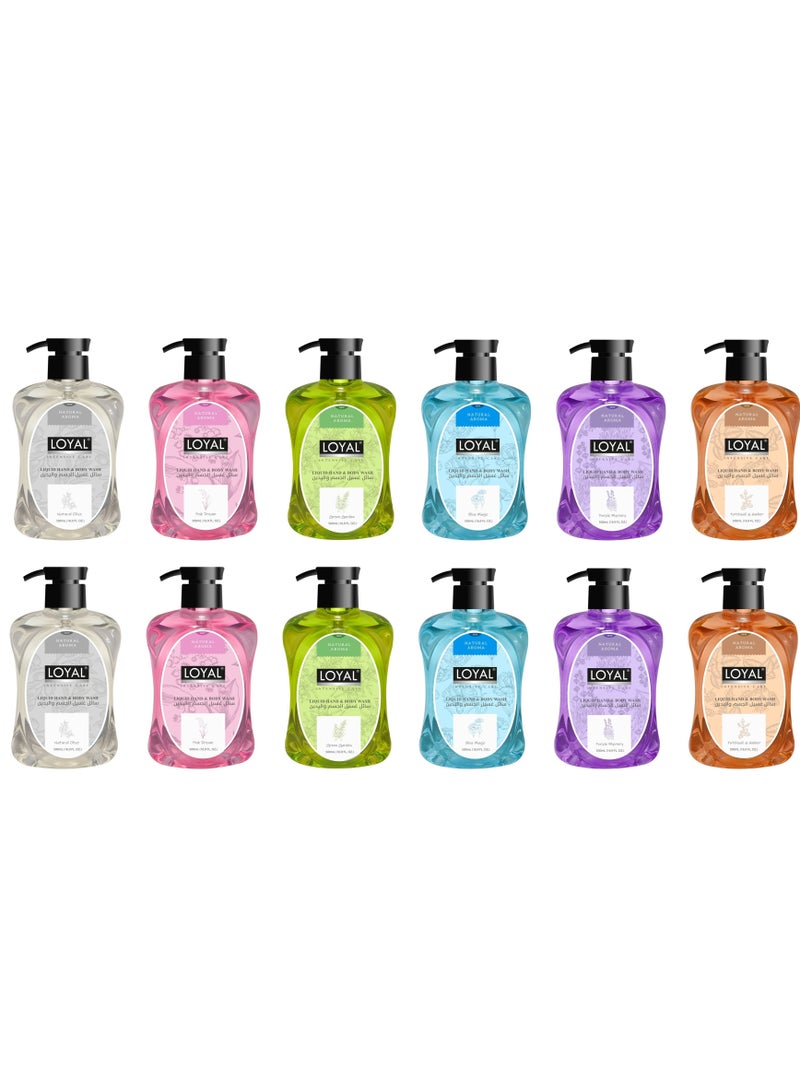 loyal Intensive Care Natural Aroma Liquid Hand And Body Wash 500ml Pack 12 - Image 2