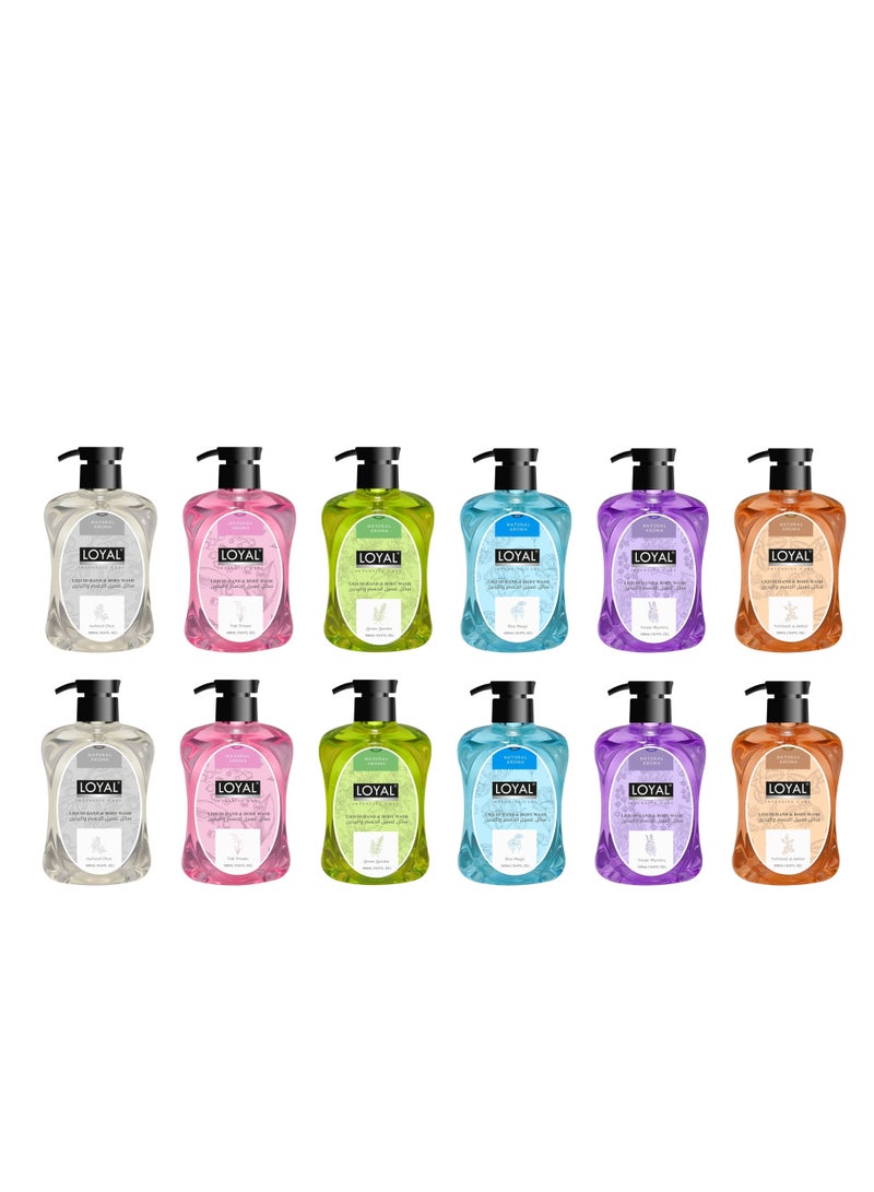loyal Intensive Care Natural Aroma Liquid Hand And Body Wash 500ml Pack 12 - Image 1